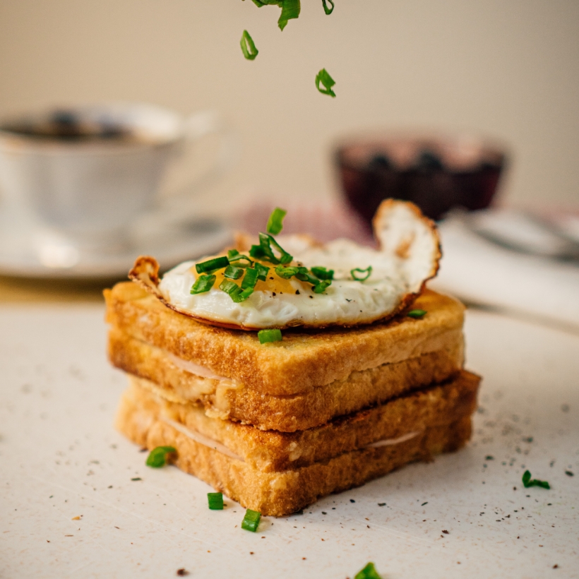 Image contexte Maison des sables, croque monsieur, oeuf au plat